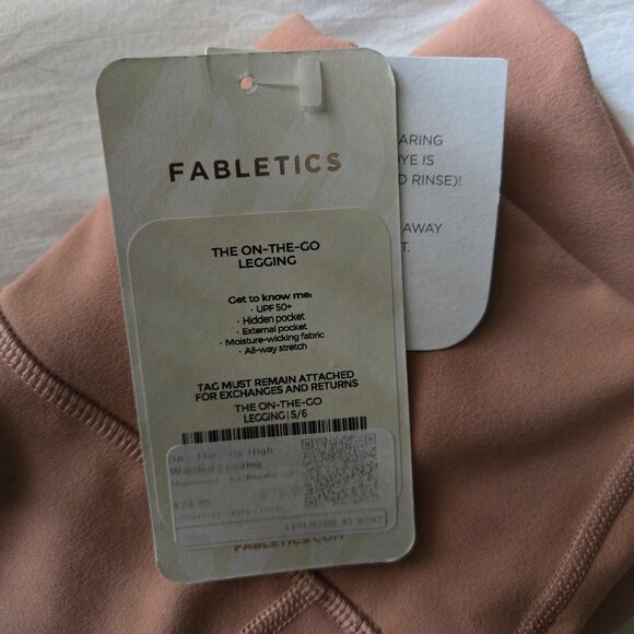 Fabletics On-The-Go PowerHold High-Waisted Legging Size S NWT - Picture 6 of 6